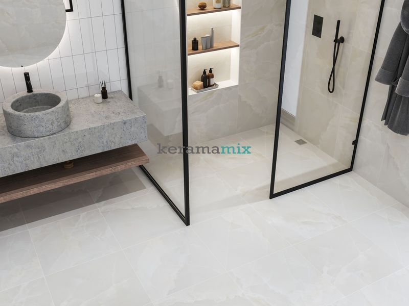 Керамогранит Golden Tile | Terragres Onyx Toscano OT1580 бежевый 600х600х8 202617 фото