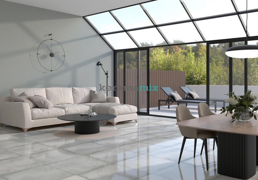 Керамограніт Pamesa | Плитка 60*120 Alloy Azzurro Luxglass 202109 фото