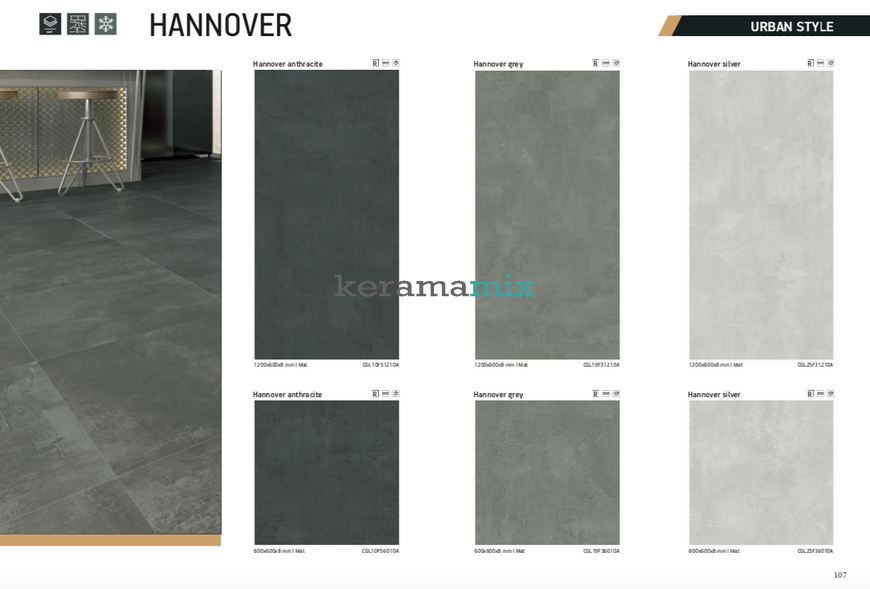 Керамогранит Teo Ceramics (Allore) | Hannover Grey F P 600x600x8 R Mat 1 11666 фото