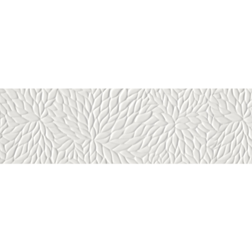 Плитка для стін Wabi RM-6956R Shiro Flower White MAT 34x111 10444 фото