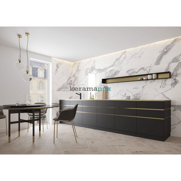 Керамогранит Cerrad | Calacatta White SATYNA 59,7X119,7 17139 фото
