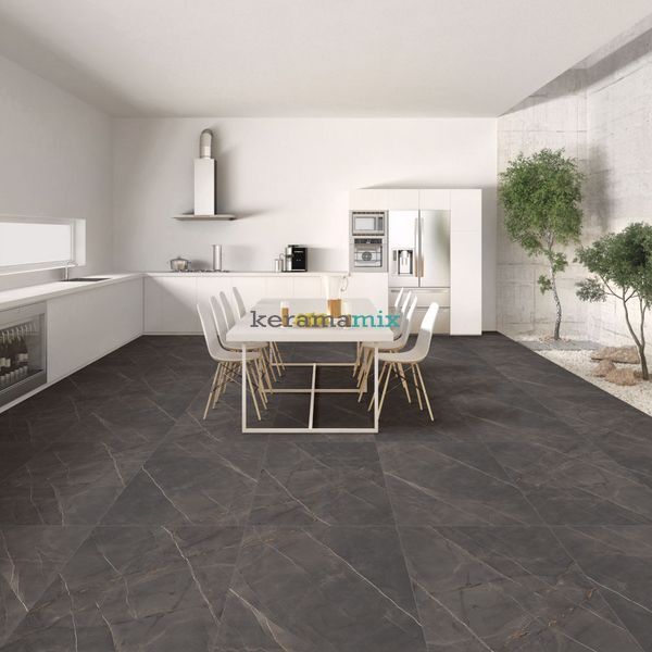 Керамограніт Egen | ROYAL VALENCIA ANTRACITE 60X120 RECT CARVING 19209 фото