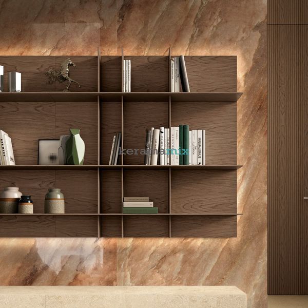 Керамограніт крупноформатний Florim | Florim Authentic Luxe, Marble Nuage 120x280 GLOSSY 6mm, 781181 19159 фото