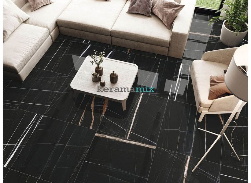 Керамограніт Baldocer Titanium Black Pulido Rectificado 80x160 см 11291 фото