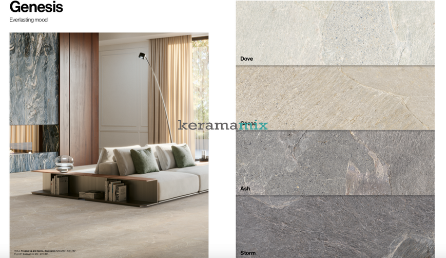 Керамогранит Energieker | Плитка GENESIS ASH NATURAL 120*120*9mm 203074 фото