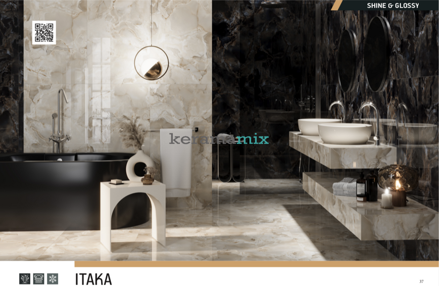 Керамогранит Teo Ceramics | Itaka Black F P 600x600x8 R Full Lappato 1 13294 фото