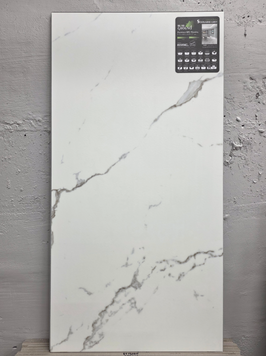 Виниловый пол SPC Stone Statuario grey 91.5x46.5x0.6 см (5+1мм), BlissGround 201763 фото