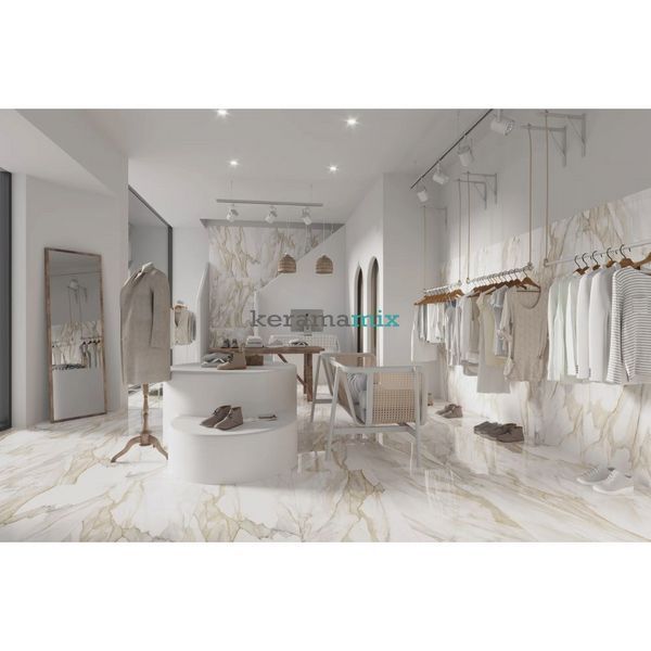 Керамограніт Teo Ceramics (Allore) | Calacatta Gold F P 600x1200 Mat 2 сорт 18791 фото