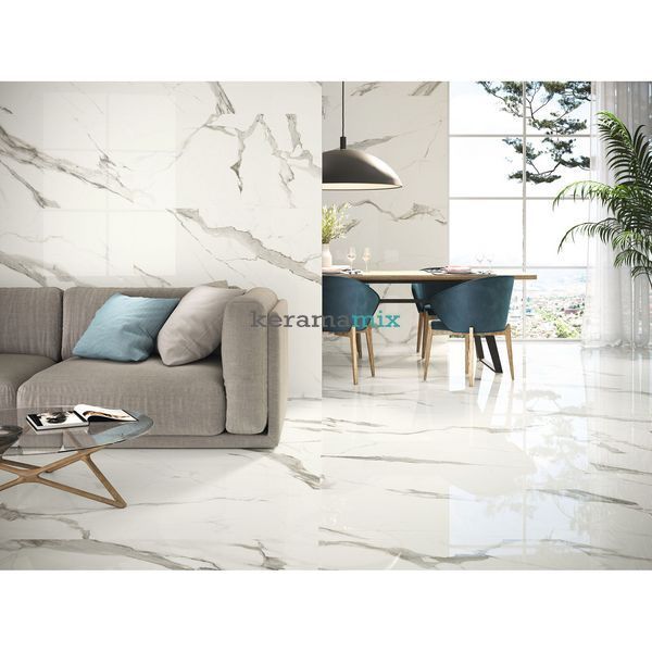 Керамограніт Baldocer | STATUARIO POLISHED RECT. 60*120*7mm 203025 фото