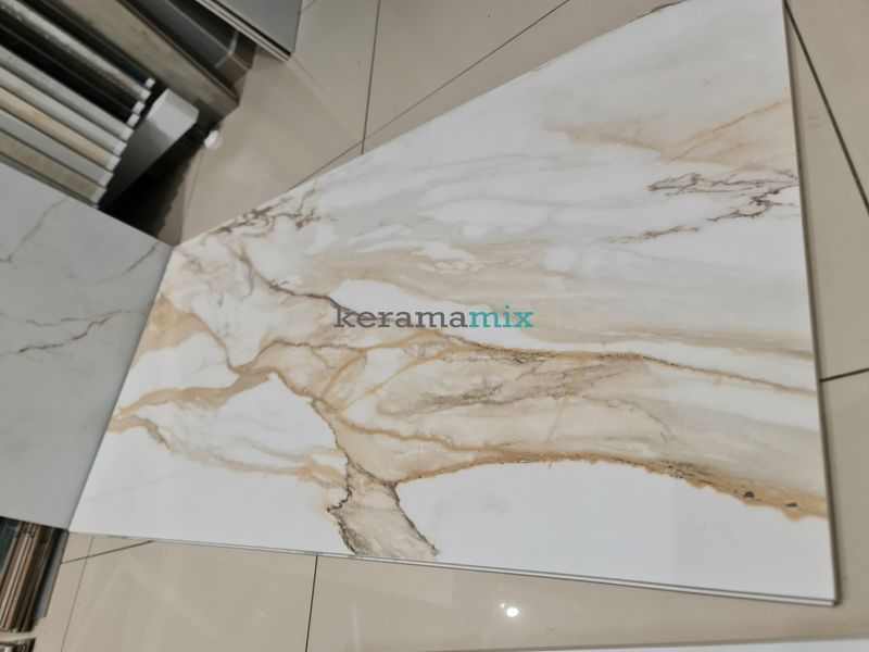 Керамограніт Teo Ceramics (Allore) | Calacatta Gold F P 600x1200 Mat 2 сорт 18791 фото