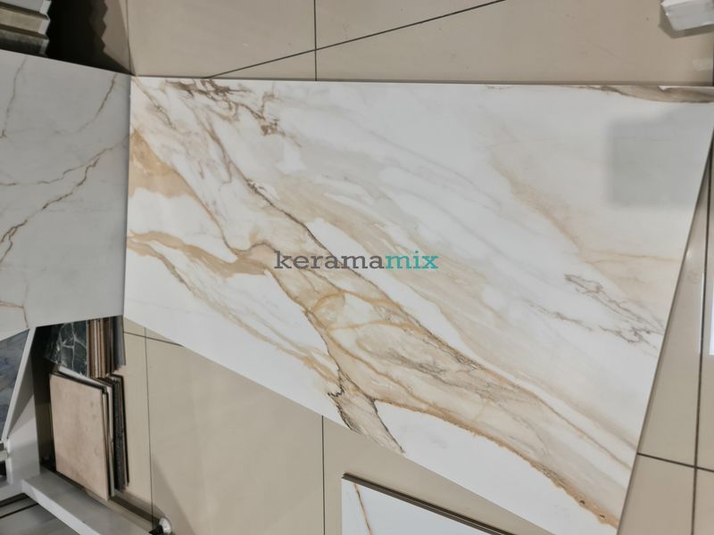 Керамограніт Teo Ceramics (Allore) | Calacatta Gold F P 600x1200 Mat 2 сорт 18791 фото