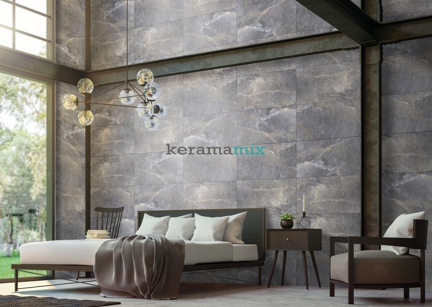 Керамограніт Usak Seramik | Плитка Alanya антрацит 1200х600 210169 фото