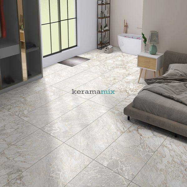 Керамограніт Ceramica Deseo | White Granite 60x120 см 17440 фото