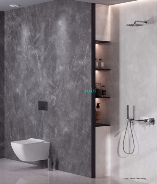 Керамограніт Kutahya | Pulpis Prime Dark Grey/Koyu Gri Polish 120х280 6 мм  208229 фото