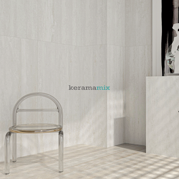 Керамогранит Megagres | AG612TR01 WHITE TRAVERTINE 60x120 см 19462 фото