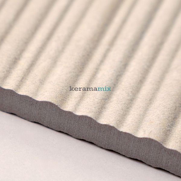 Керамограніт Italgraniti | Плитка I Travertini TR01BAR Bianco Vein Cut Ribbed Sq. 60x120 см 209923 фото