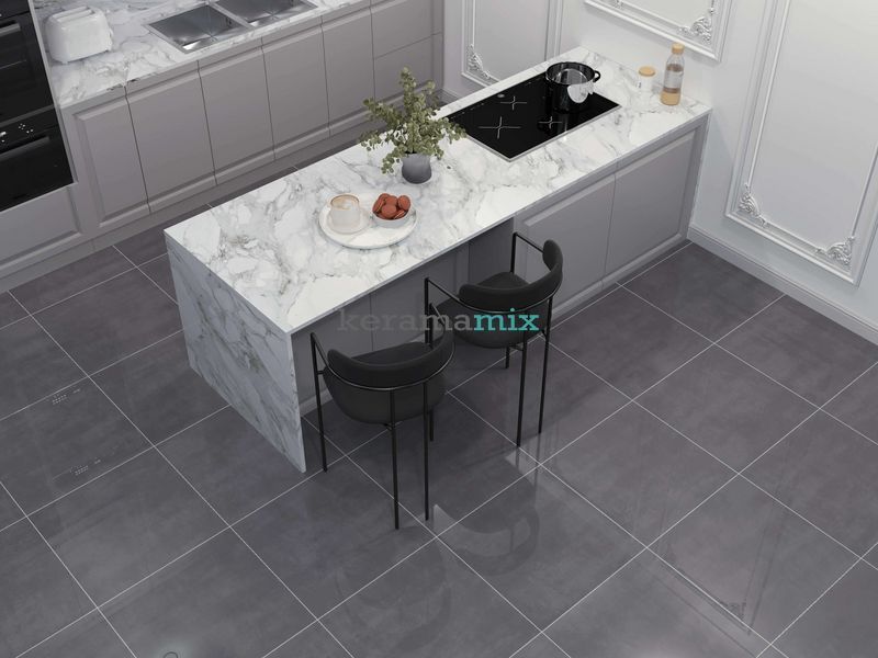 Керамограніт Golden Tile | Terragres Strada 5NУ580 антрацит 600х600х8 202529 фото