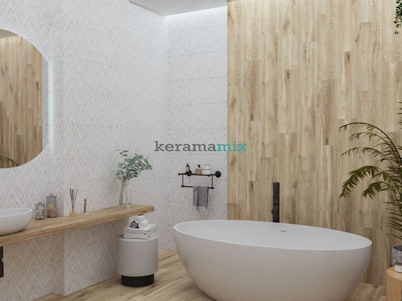 Керамограніт Primavera | Плитка RUSTIC WOOD темно-бежевий 20х65 RWHP70 208972 фото