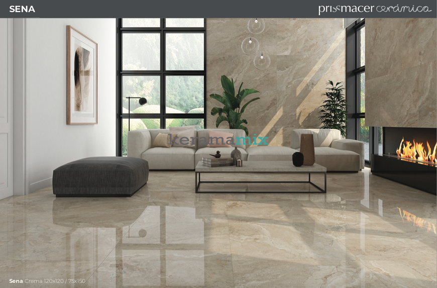 Керамогранит Prissmacer | Sena Crema Polish 90x90 19062 фото