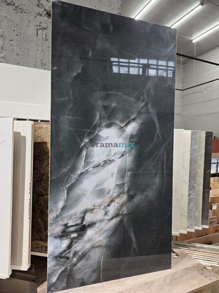 Керамограніт Cerrad | Calmness Black POL 597x1197 202280 фото