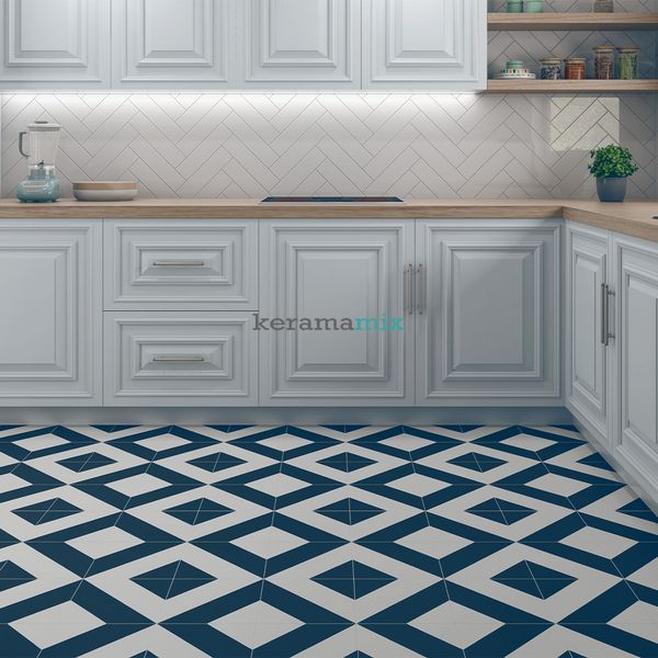 Керамограніт Ceramica Deseo | EC.ZEBRA NAVY 22,3x22,3 13199 фото