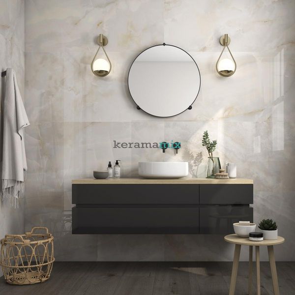 Керамогранит Pamesa | Плитка Cr.Sardonyx Cream (Fam 017 / Compaglass) 60x120 см 208823 фото