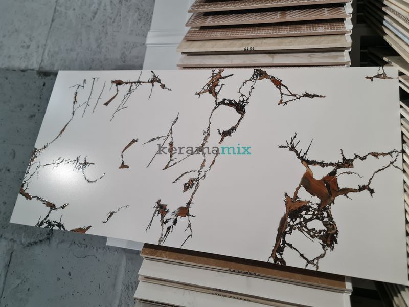 Керамограніт Granicer Ceramica | Adorn Amber White 60&times;120 13843 фото