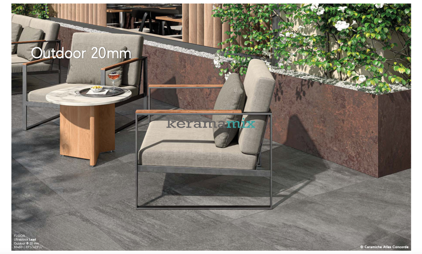 Керамогранит Atlas Concorde | Плитка Ultrablock Silver 60х120 Matt Rectified 9mm (AP9Q) 210222 фото