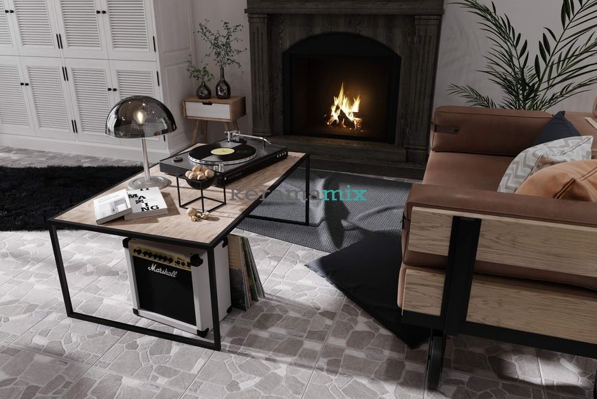 Керамогранит Golden Tile | Плитка Cortile 2F2800 серый 400x400x7 202680 фото