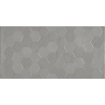 Плитка для стін Kale Grafen RM-8299 Hexagon Grey 30x60 10449 фото