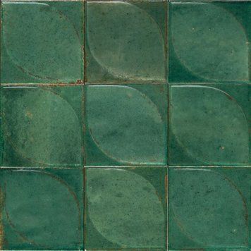 Керамогранит Marazzi | Crogiolo Lume Green Struttura 3D Dew 10х10 Lux 11,5 мм (MQ88) 208675 фото