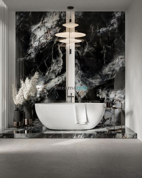 Керамограніт Cerrad | Calmness Black RECT 597x1197 202281 фото