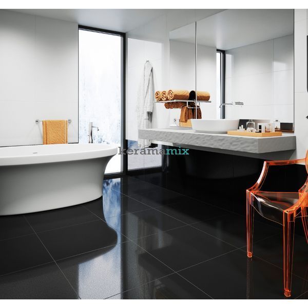 Керамогранит Cerrad | Cambia Black Lappato 59,7X59,7 17144 фото