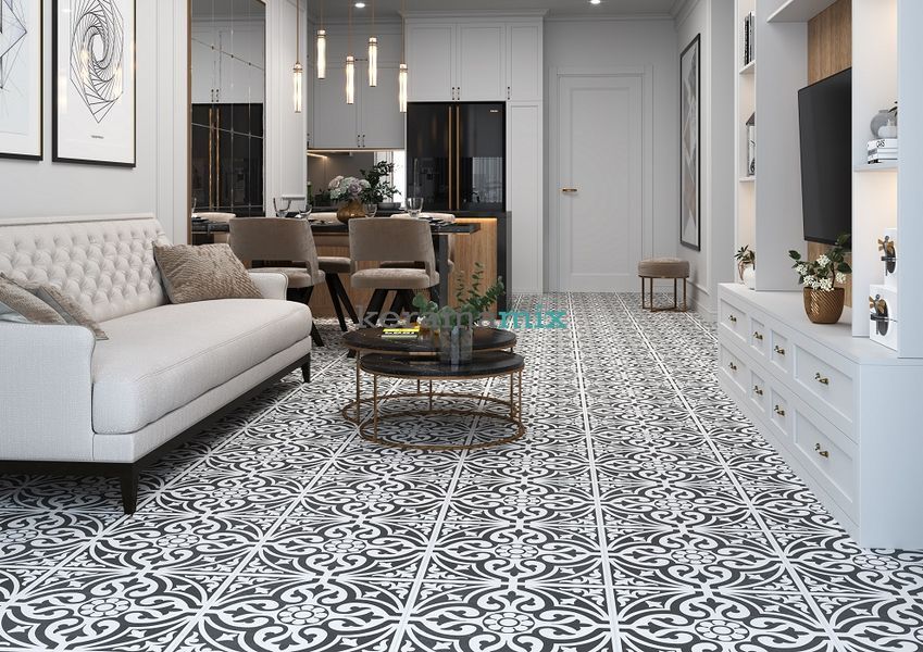 Напольная плитка Ceramica Deseo | Ronda Black 45X45 19014 фото