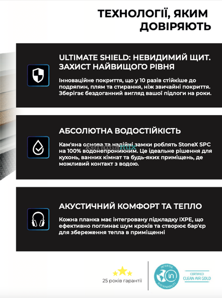 Кварц-виниловая плитка StoneX | SPC арт. 315192 Дуб Дымчатый 1219,2х228,6х5 мм 210074 фото