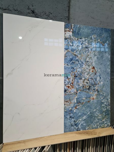 Керамогранит Kutahya | Freya Blue Rectified Polished Nano 60 x120 см 12022 фото