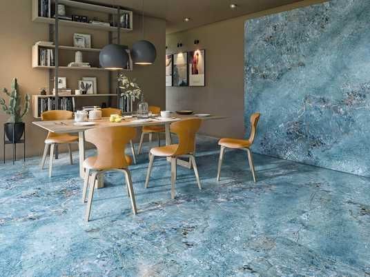 Керамогранит Kutahya | Freya Blue Rectified Polished Nano 60 x120
