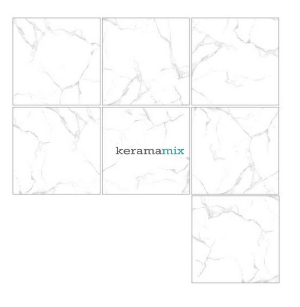 Керамограніт Netto Ceramika | White Marble Polished 60&times;60 17992 фото