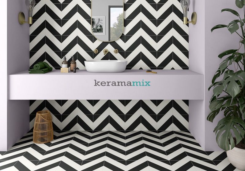 Керамогранит Ceramica Deseo | EC.ZEBRA BLACK-WHITE 22,3x22,3 13201 фото