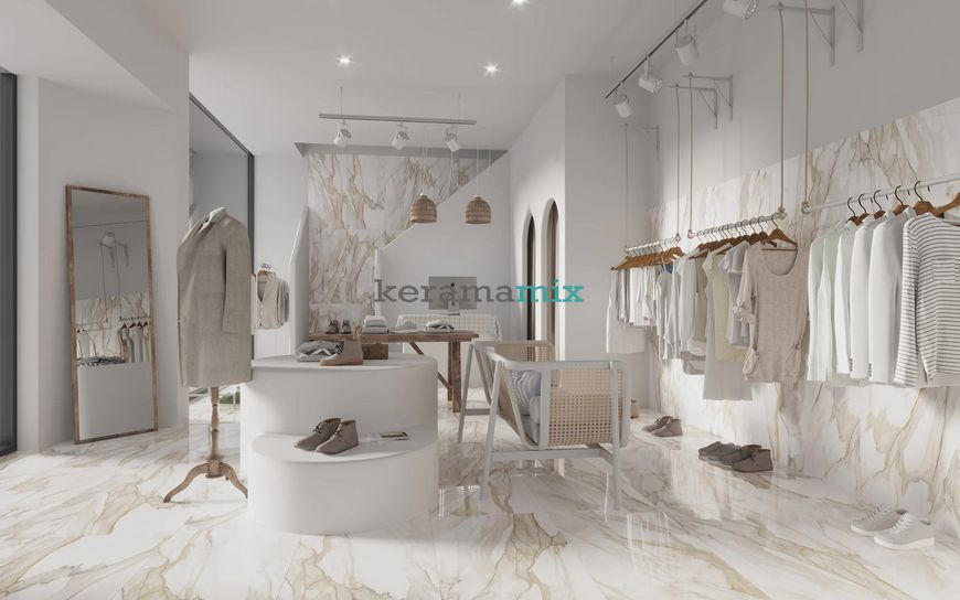 Керамогранит Teo Ceramics (Allore) | Calacatta Gold F P 600x600x8 R Satin 1 11536 фото