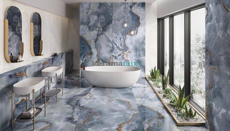 Керамограніт Emil Ceramica | Плитка 120*278 Tele Di Marmo Onyx Ivory Full Lapp Rett 6.5Mm Ekph 208379 фото