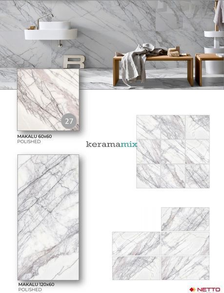Керамограніт Netto Ceramika | Makalu Polished 60&times;120 17994 фото