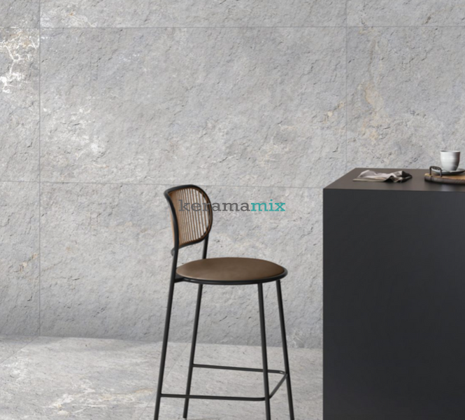Керамограніт Italica | Плитка STONEHAZE LIGHT GREY STONELO+CARVING  60 x 120 202882 фото