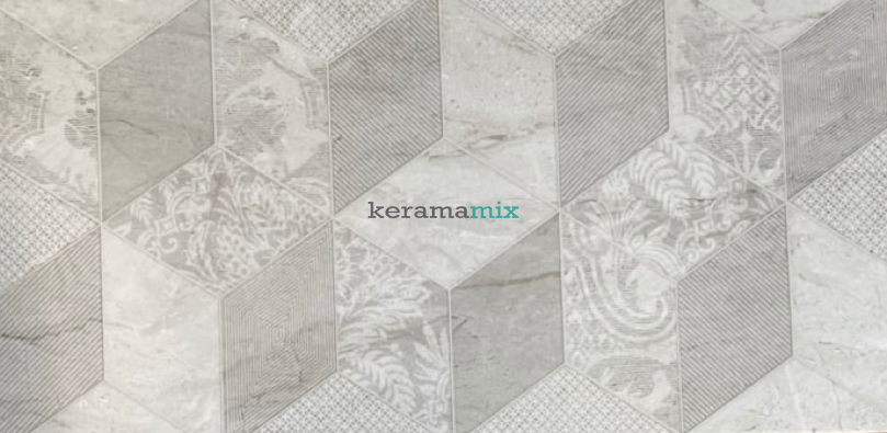 Плитка TEO CERAMICS (Allore) | Bergamo Diamond W\DEC M 308x608x8.5 NR Glossy 1 12838 фото