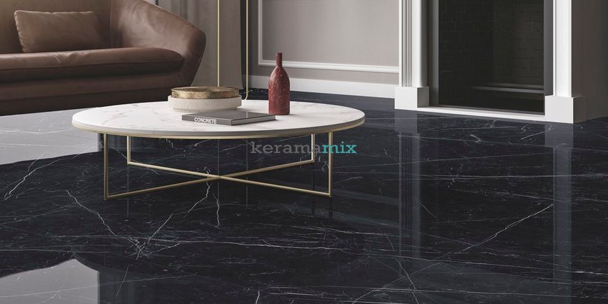 Керамогранит Fiandre | Dark Marquina Lucidato, 120x60, 8мм 12638 фото