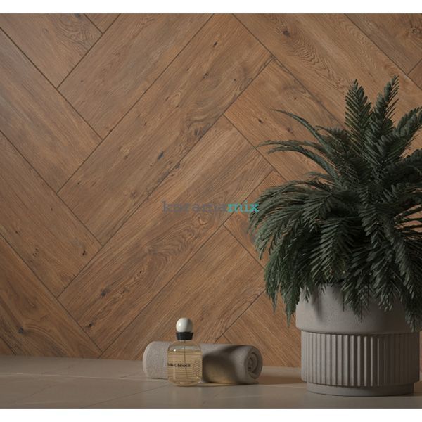Плитка Ceramika Gres | Steelwood Brown 17,5 x 60 208480 фото