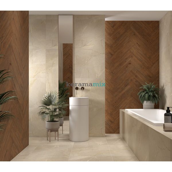 Плитка Ceramika Gres | Steelwood Brown 17,5 x 60 208480 фото