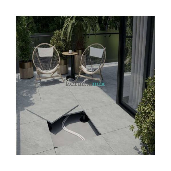 Утолщенный керамогранит Opoczno | Atakama Light Grey 2.0 RECT 593x593x20 201325 фото