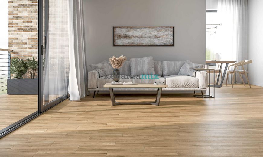 Керамограніт Golden Tile | Плитка Bosco BS7P70 коричневий 200x650x7 202735 фото