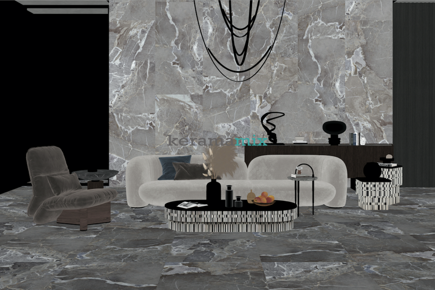 Керамогранит Teo Ceramics (Allore) | Ultima Graphite F PC 600x600x8 R Sumat 1 19900 фото